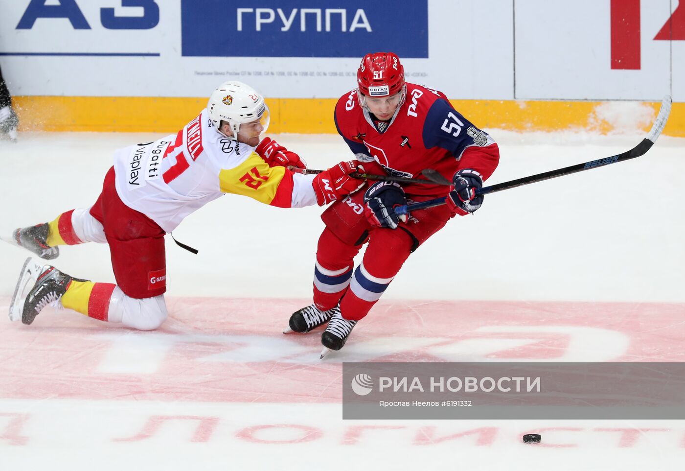 Хоккей. КХЛ. Матч "Локомотив" - "Йокерит"