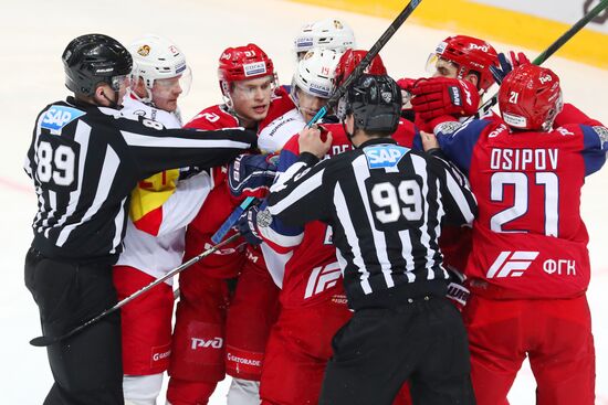 Хоккей. КХЛ. Матч "Локомотив" - "Йокерит"