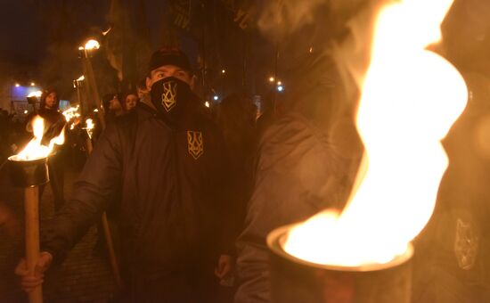 Марш националистов во Львове