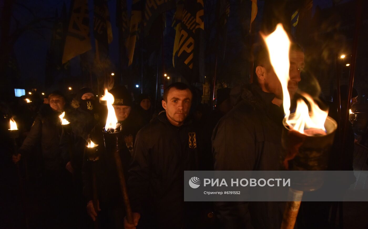 Марш националистов во Львове