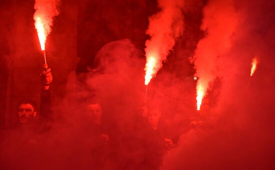 Марш националистов во Львове