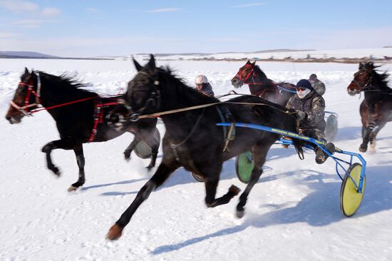 Любительские соревнования "Проводы русской зимы" в Красноярском крае