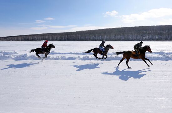 Любительские соревнования "Проводы русской зимы" в Красноярском крае