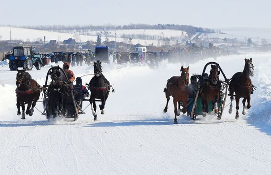 Любительские соревнования "Проводы русской зимы" в Красноярском крае