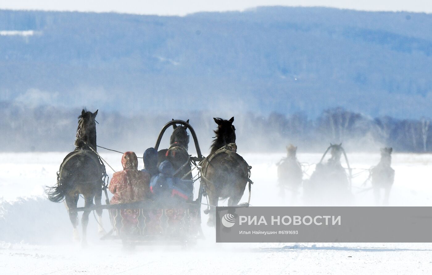 Любительские соревнования "Проводы русской зимы" в Красноярском крае