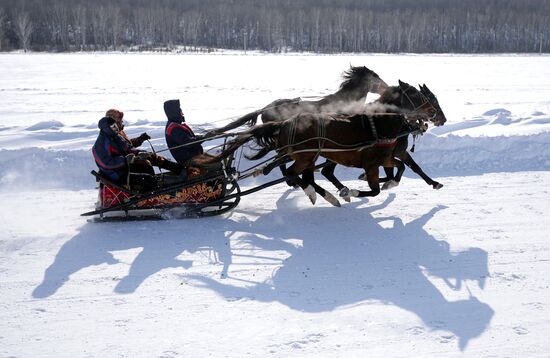 Любительские соревнования "Проводы русской зимы" в Красноярском крае