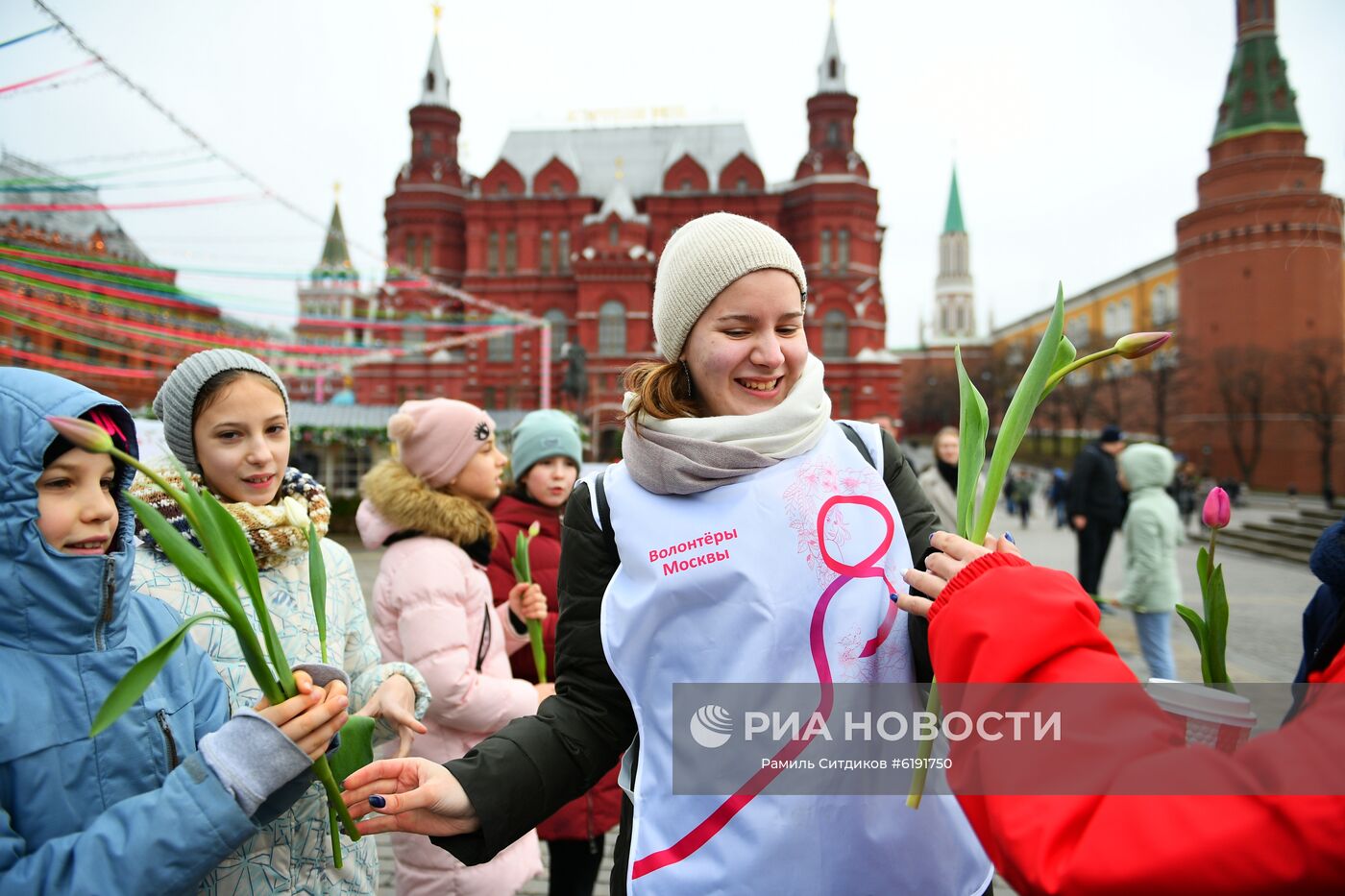 Празднование Международного женского дня в Москве