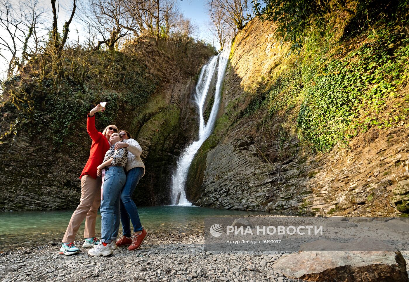 Ореховский водопад в Сочи