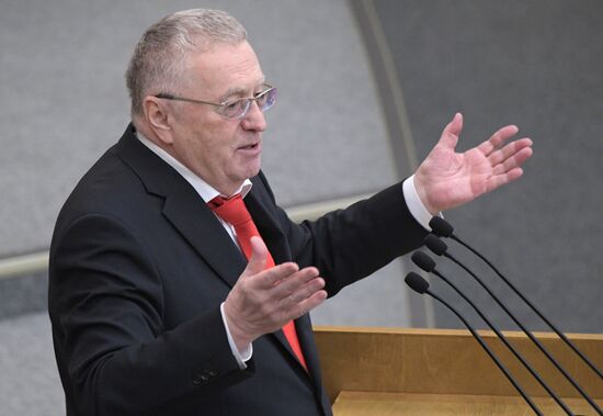 Пленарное заседание Госдумы РФ  