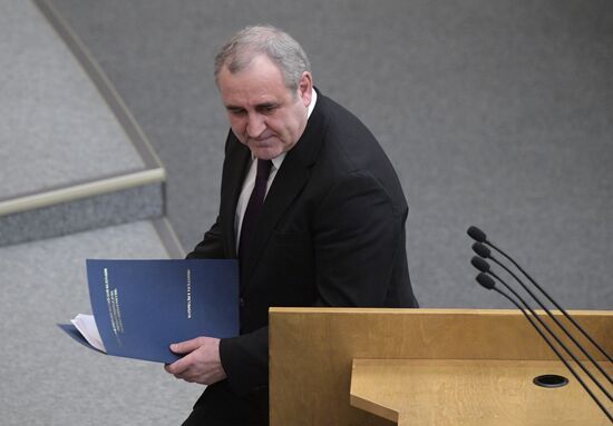 Пленарное заседание Госдумы РФ  