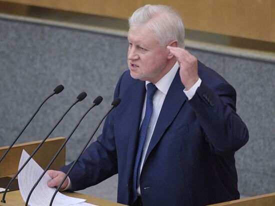 Пленарное заседание Госдумы РФ  