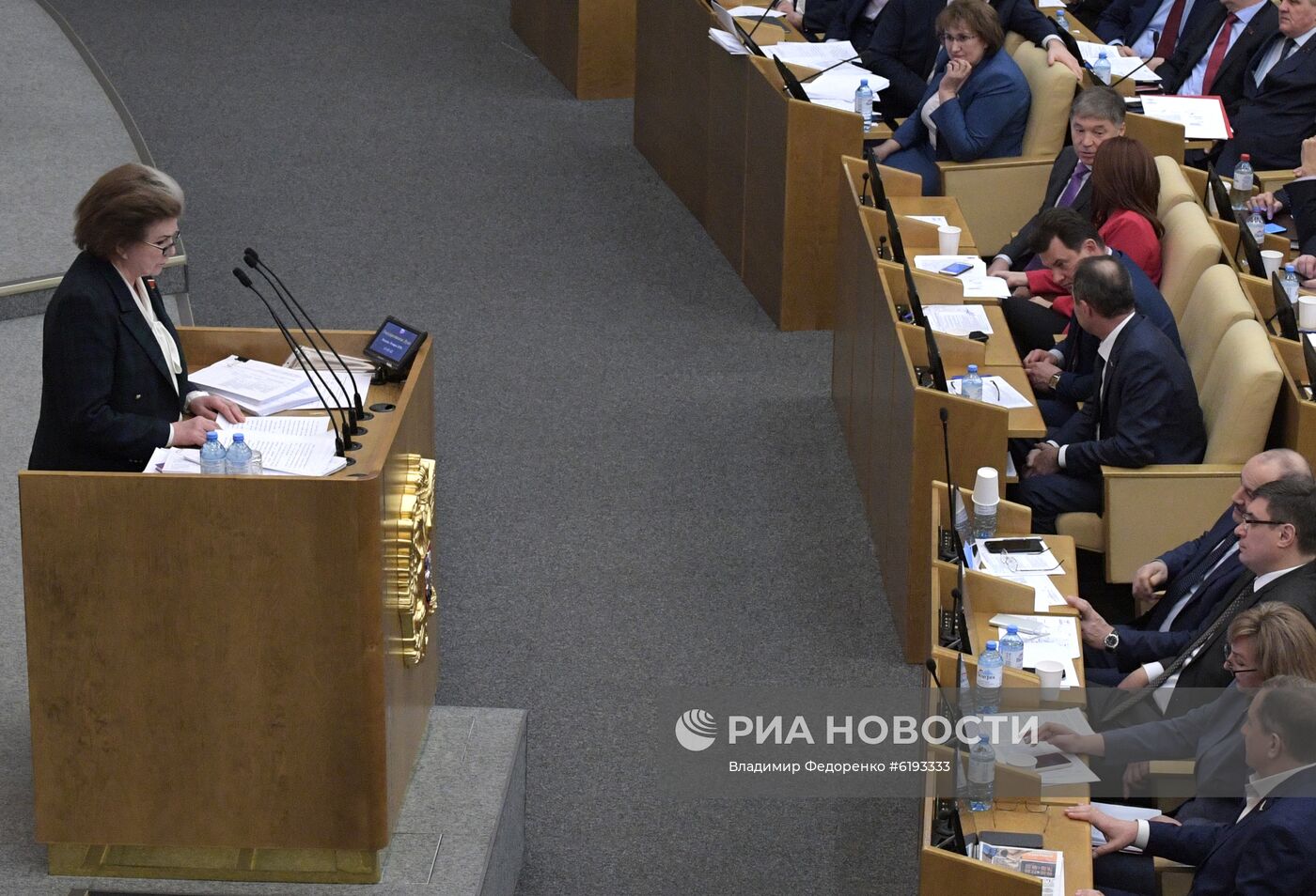 Пленарное заседание Госдумы РФ