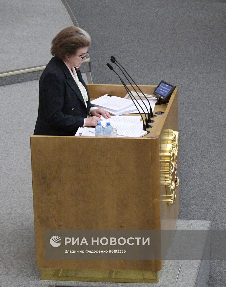 Пленарное заседание Госдумы РФ