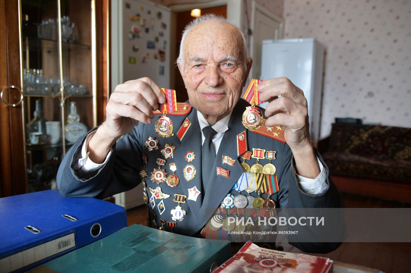 Ветеран Великой Отечественной войны И. И. Копчёнков