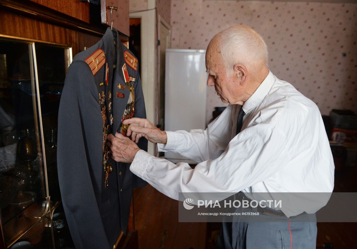 Ветеран Великой Отечественной войны И. И. Копчёнков