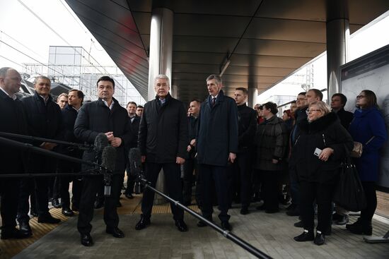 Открытие нового пересадочного узла МЦД "Победа"