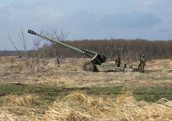 Военные учения в Краснодарском крае