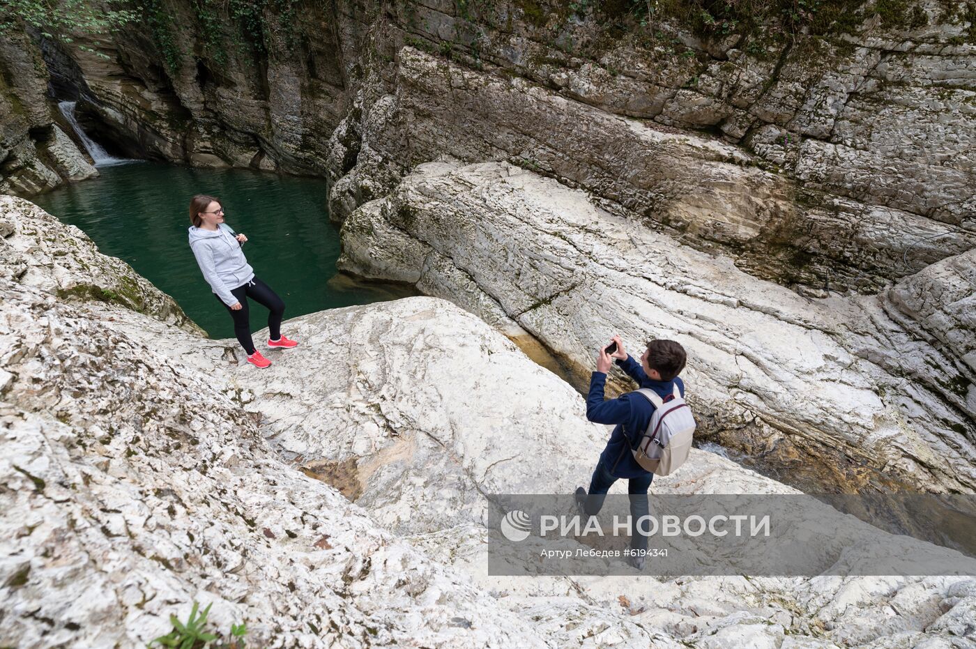 Водопады в Сочи.