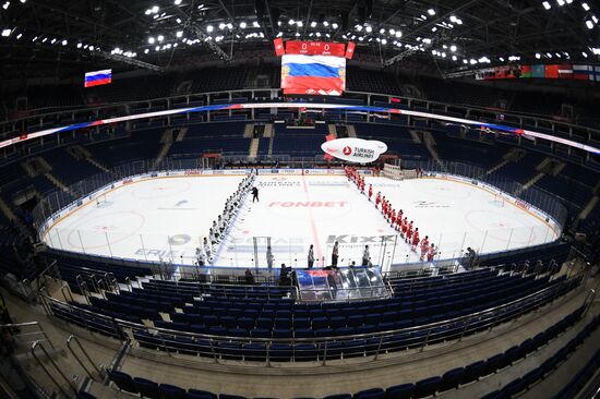Хоккей. КХЛ. Матч "Спартак" – "Динамо" (Москва)