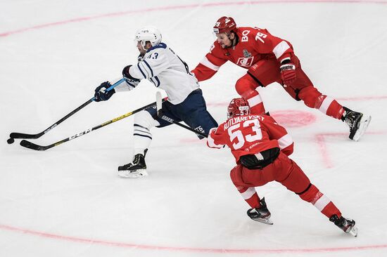 Хоккей. КХЛ. Матч "Спартак" – "Динамо" (Москва)