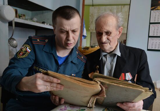 Ветеран Великой Отечественной войны С. С. Берсенев 