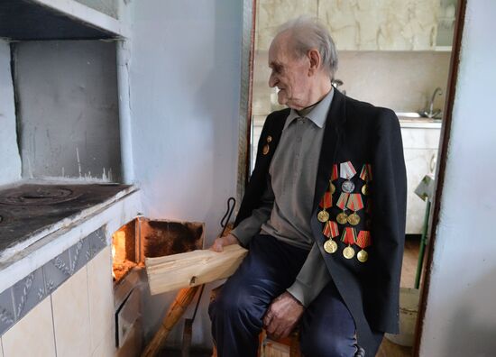 Ветеран Великой Отечественной войны С. С. Берсенев 