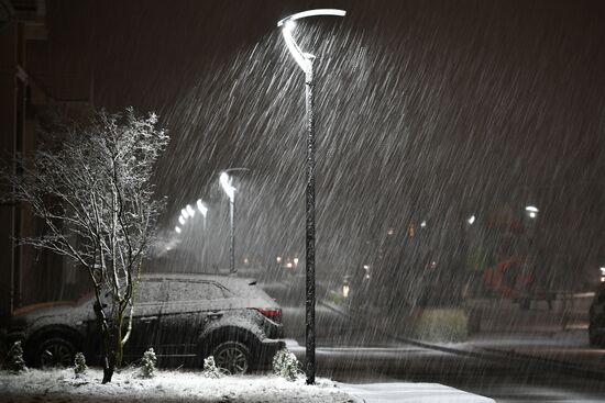 Снег в Москве и Подмосковье