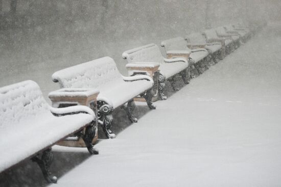 Снег в Москве и Подмосковье