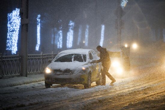 Снег в Москве и Подмосковье
