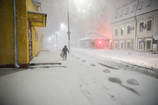 Снег в Москве и Подмосковье