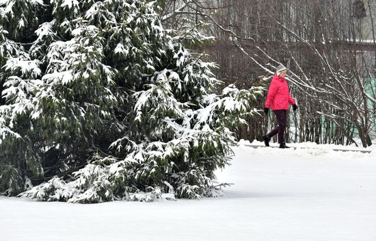 Снег в Москве и Подмосковье
