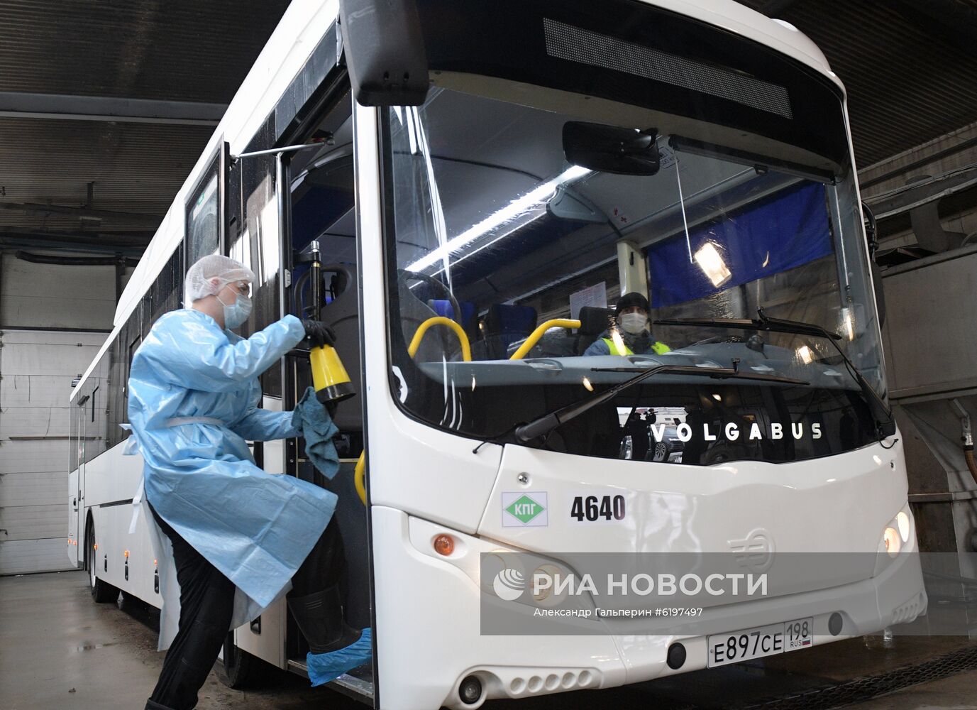 Санитарная обработка общественного транспорта в Санкт-Петербурге