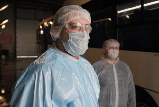 Санитарная обработка общественного транспорта в Санкт-Петербурге