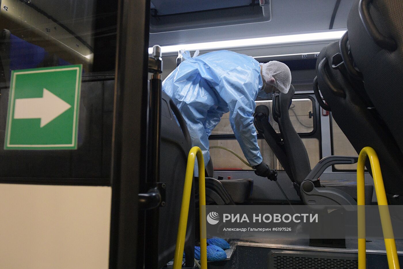 Санитарная обработка общественного транспорта в Санкт-Петербурге