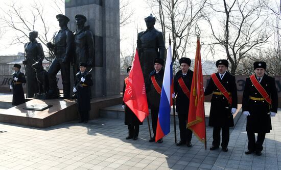 Акция "Эстафета Победы" во Владивостоке