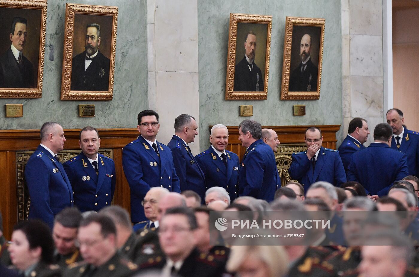 Президент РФ В. Путин принял участие в расширенном заседании коллегии Генпрокуратуры РФ