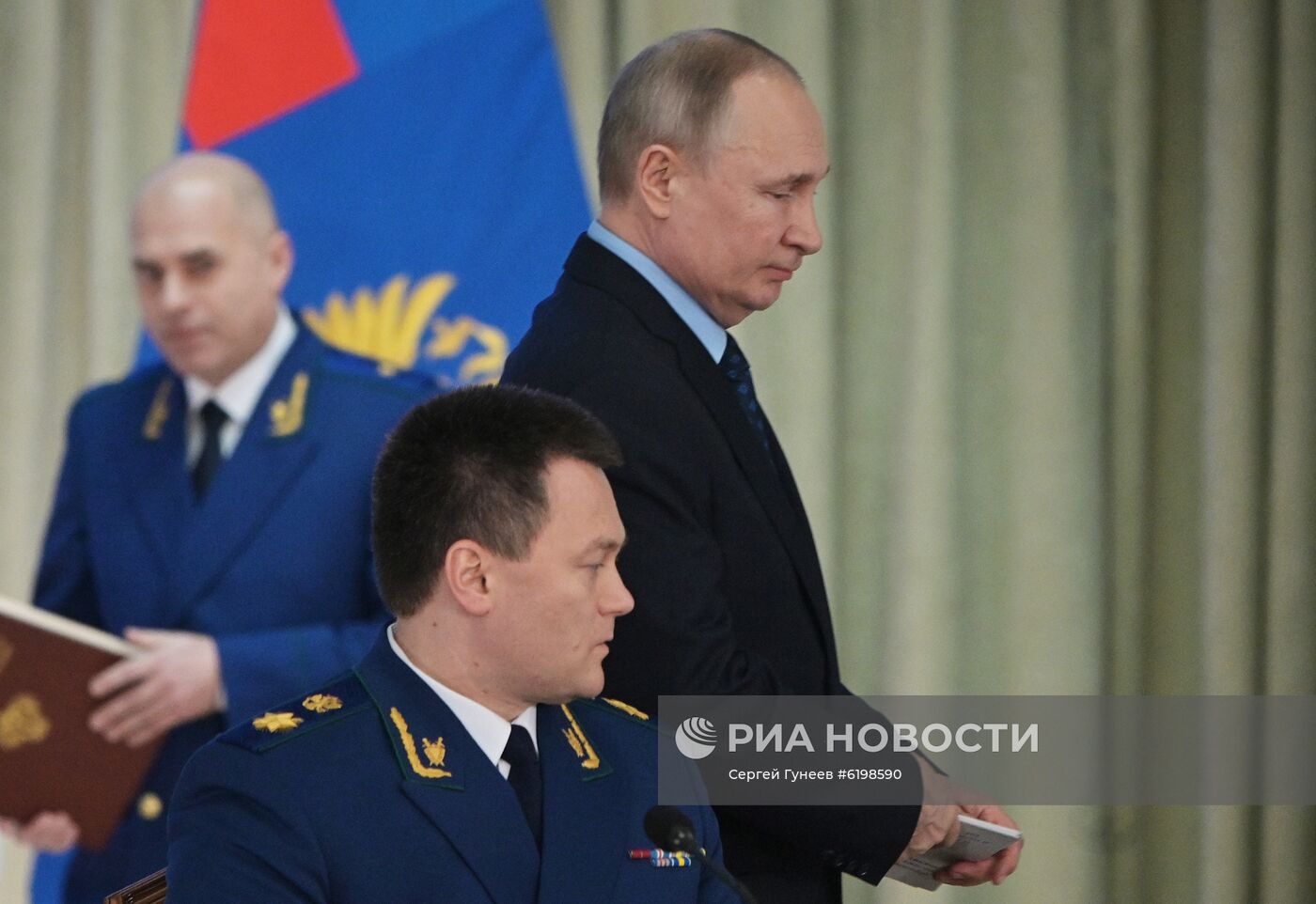 Президент РФ В. Путин принял участие в расширенном заседании коллегии Генпрокуратуры РФ