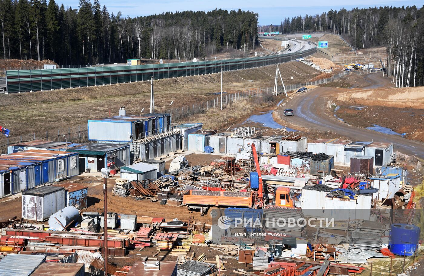 Строительство участков пусковых комплексов ЦКАД-3 и ЦКАД-5