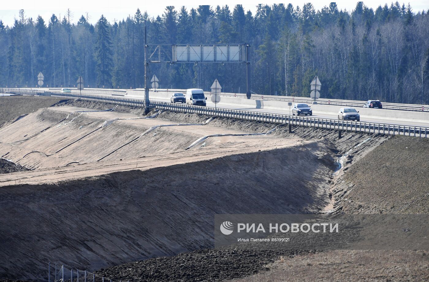 Строительство участков пусковых комплексов ЦКАД-3 и ЦКАД-5