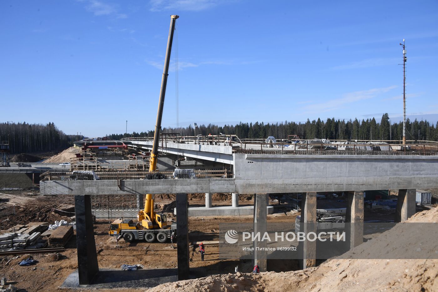 Строительство участков пусковых комплексов ЦКАД-3 и ЦКАД-5