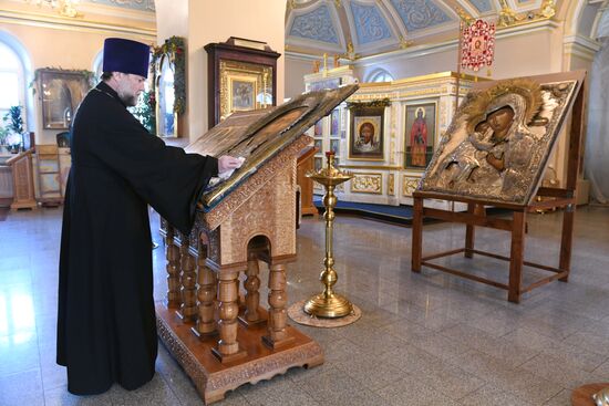 Меры по профилактике коронавируса в храме Святителя Алексия в Рогожской слободе 