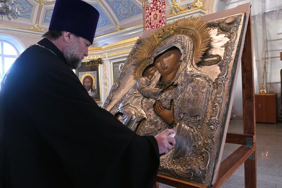 Меры по профилактике коронавируса в храме Святителя Алексия в Рогожской слободе 