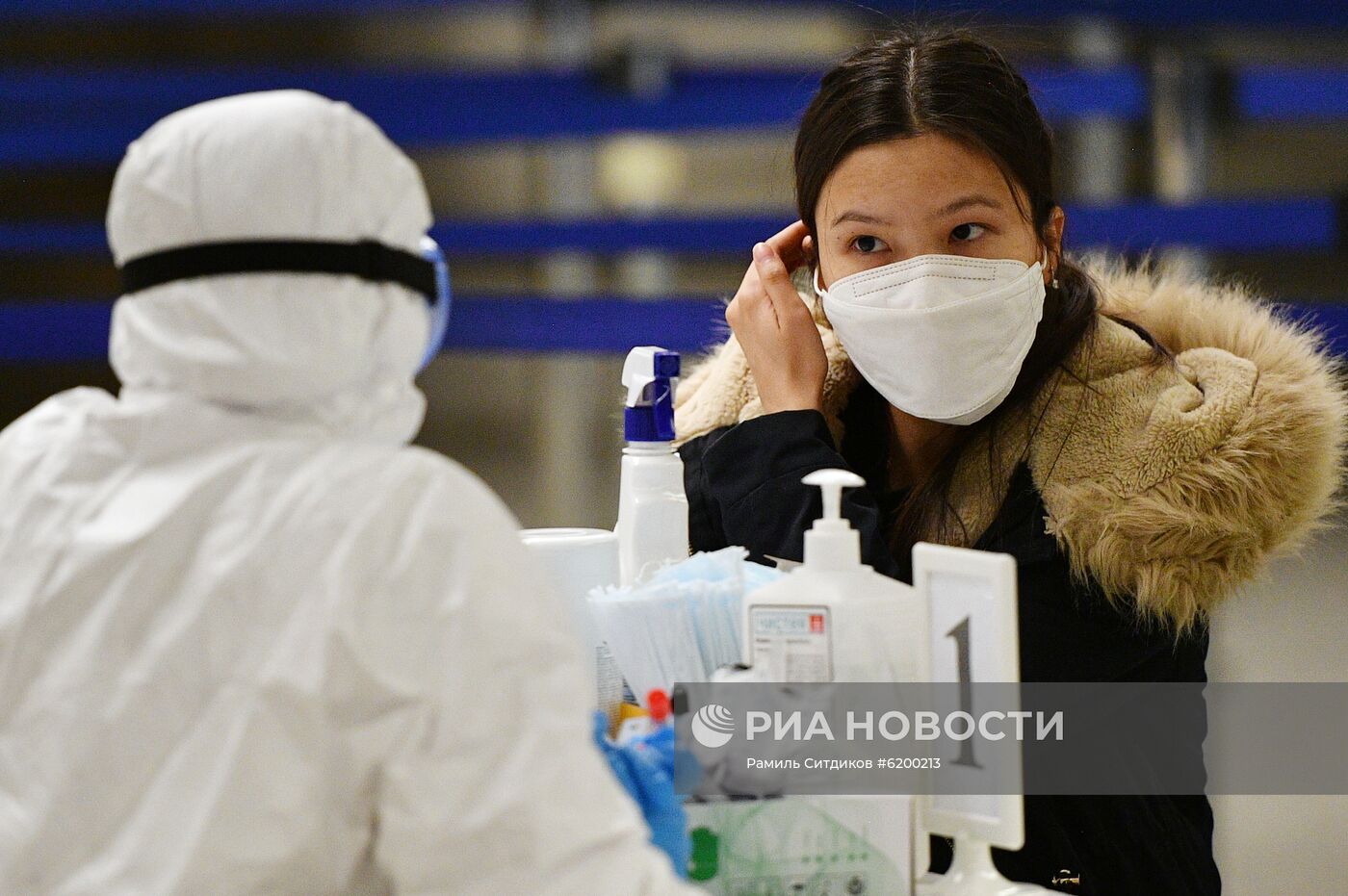 Усиление санитарного контроля в аэропорту Внуково в связи с коронавирусом