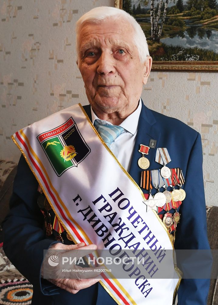 Ветеран Великой Отечественной войны А. Д. Самохин