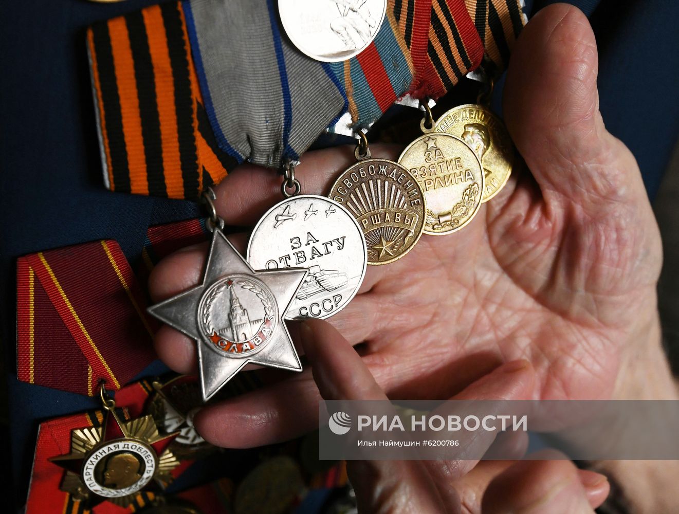 Ветеран Великой Отечественной войны А. Д. Самохин