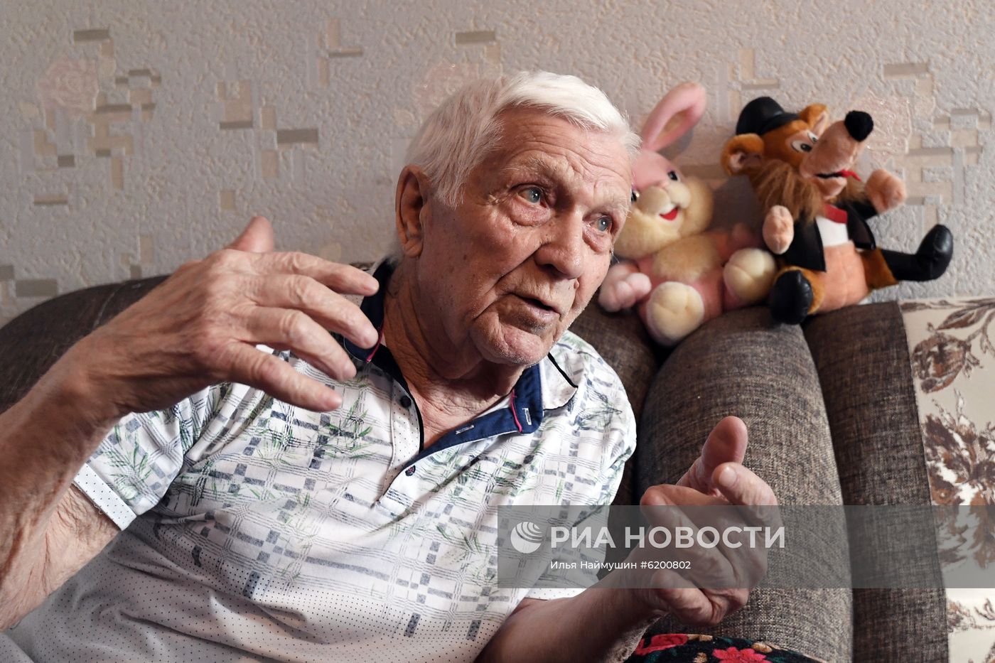 Ветеран Великой Отечественной войны А. Д. Самохин