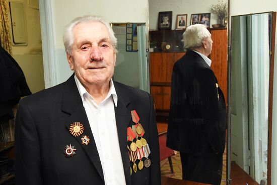 Ветеран Великой Отечественной войны Д. Б. Тарасов