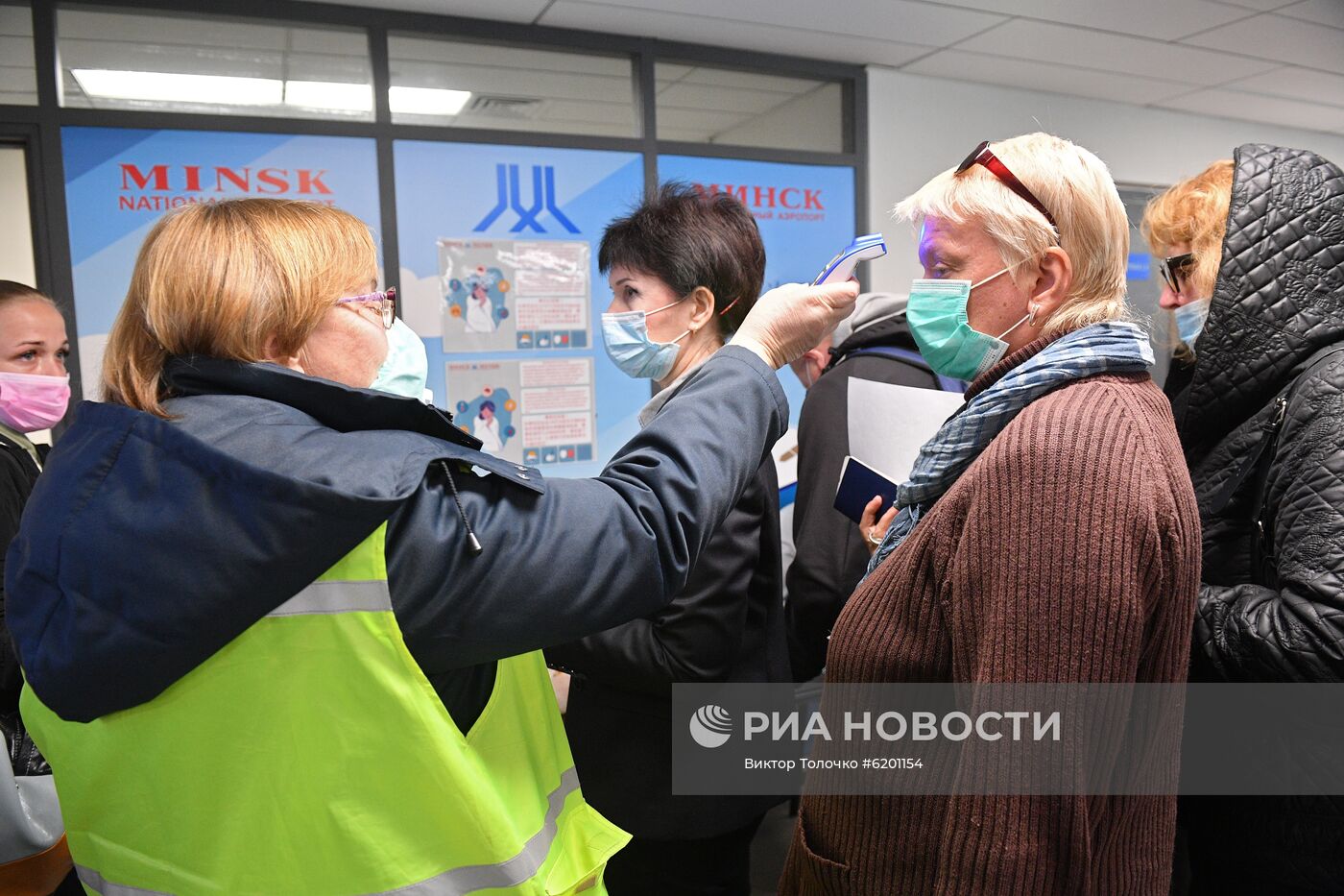 Ситуация в минском аэропорту в связи с коронавирусом