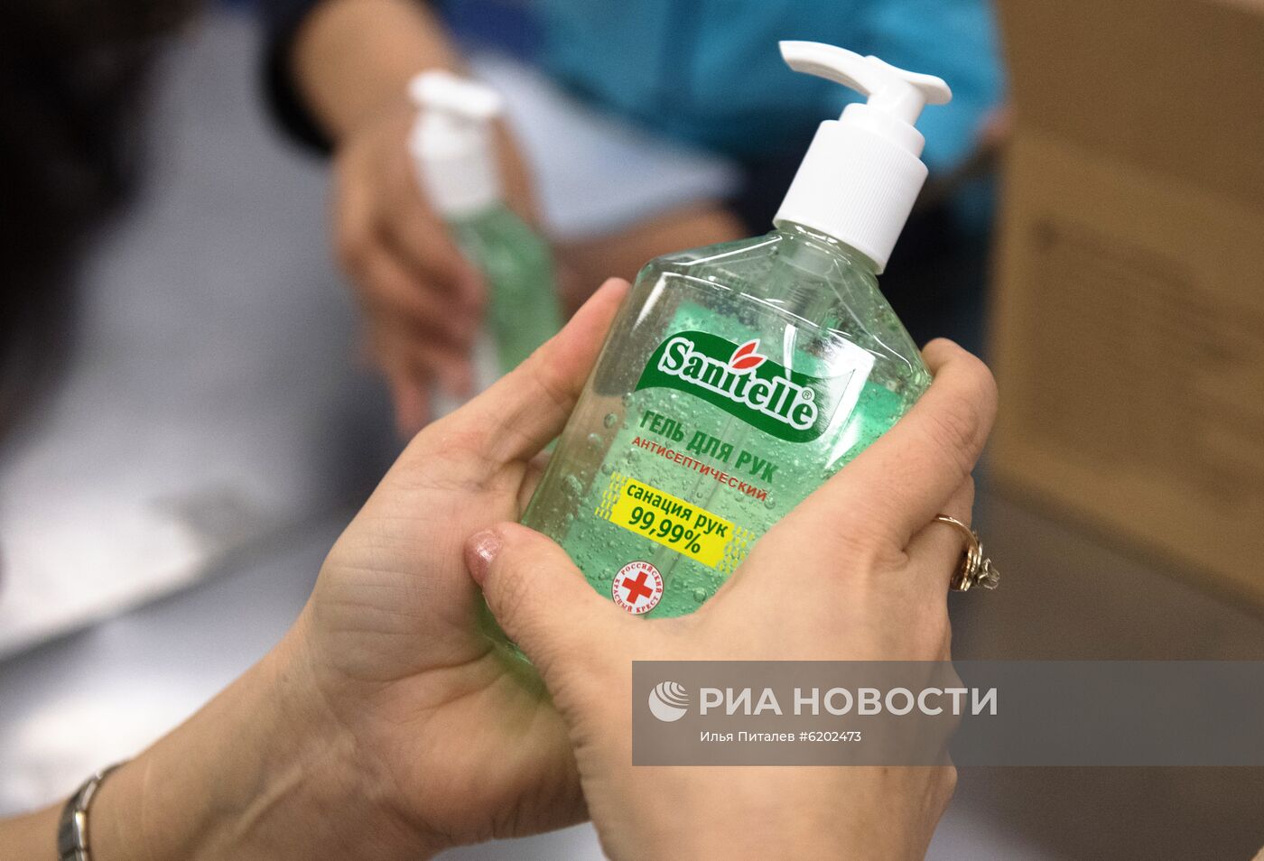 Производство антисептических средств Sanitelle в Москве 