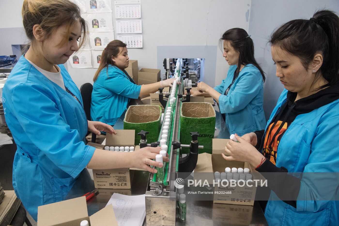 Производство антисептических средств Sanitelle в Москве 